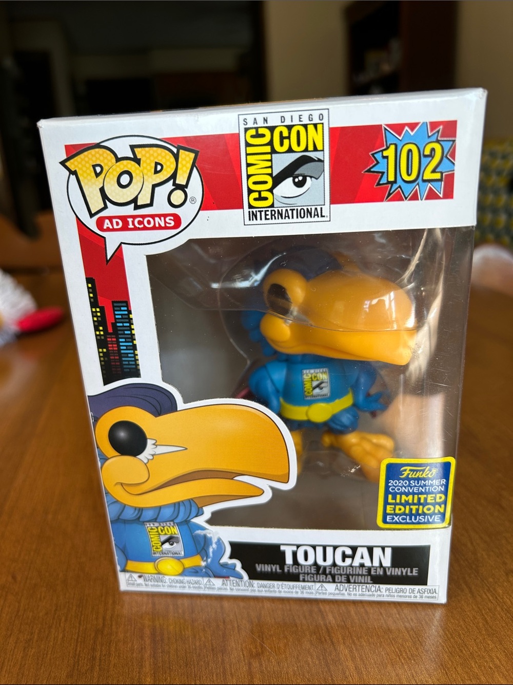 Funko Toucan Pop! Vinyl Figure - Blue & Yellow SDCC Exclusive